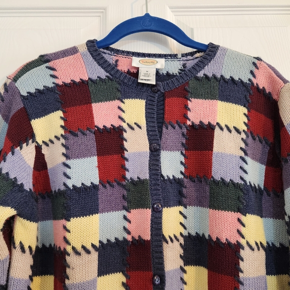 Talbots Multicolor Knit Cardigan - Picture 2 of 5